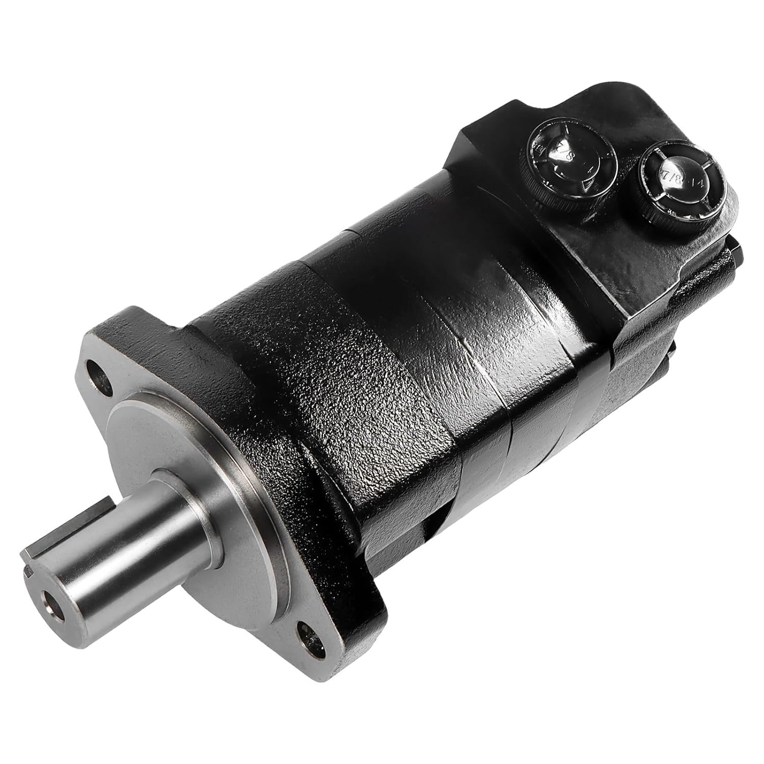 SINOCMP 104-1025-006 1041025006 104-1025 Eaton Char-Lynn 2000 Series Hydraulic Motor, SAE A 2-Bolt Mount, 1.25 Inch Keyed Shaft, Geroler Design, Replacement for Agricultural & Industrial Equipment