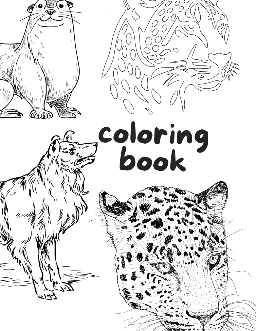 Animal Coloring Book for Kids and Adults: Detailed and Relaxing Animal Coloring Pages