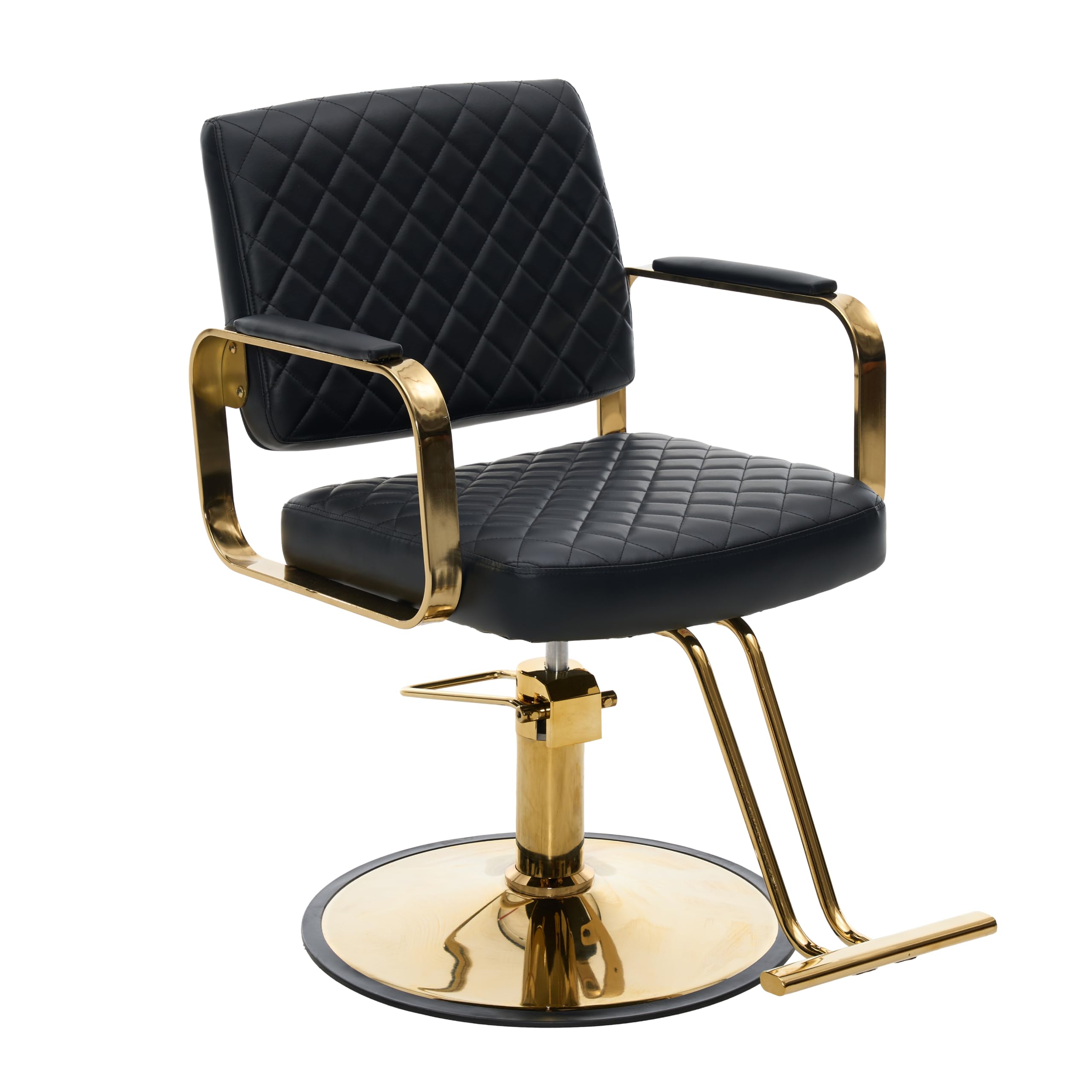 Barber Salon Chair for Hair Stylist, Reclining Beauty Chairs for Client