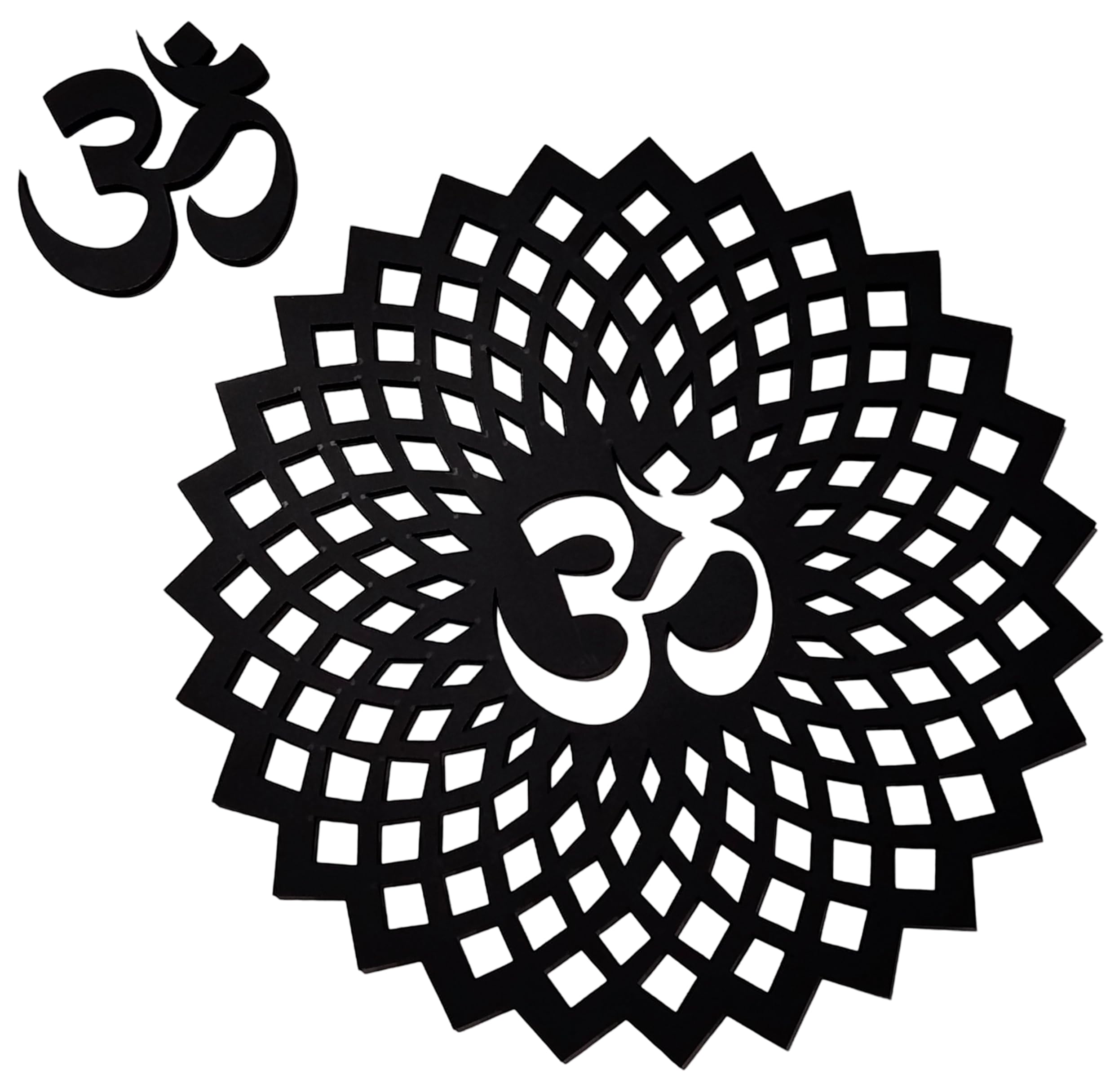 Golden Om Wall Hanging - Chakra Decor -8 Golden Om Wall Hanging - Chakra Decor -8