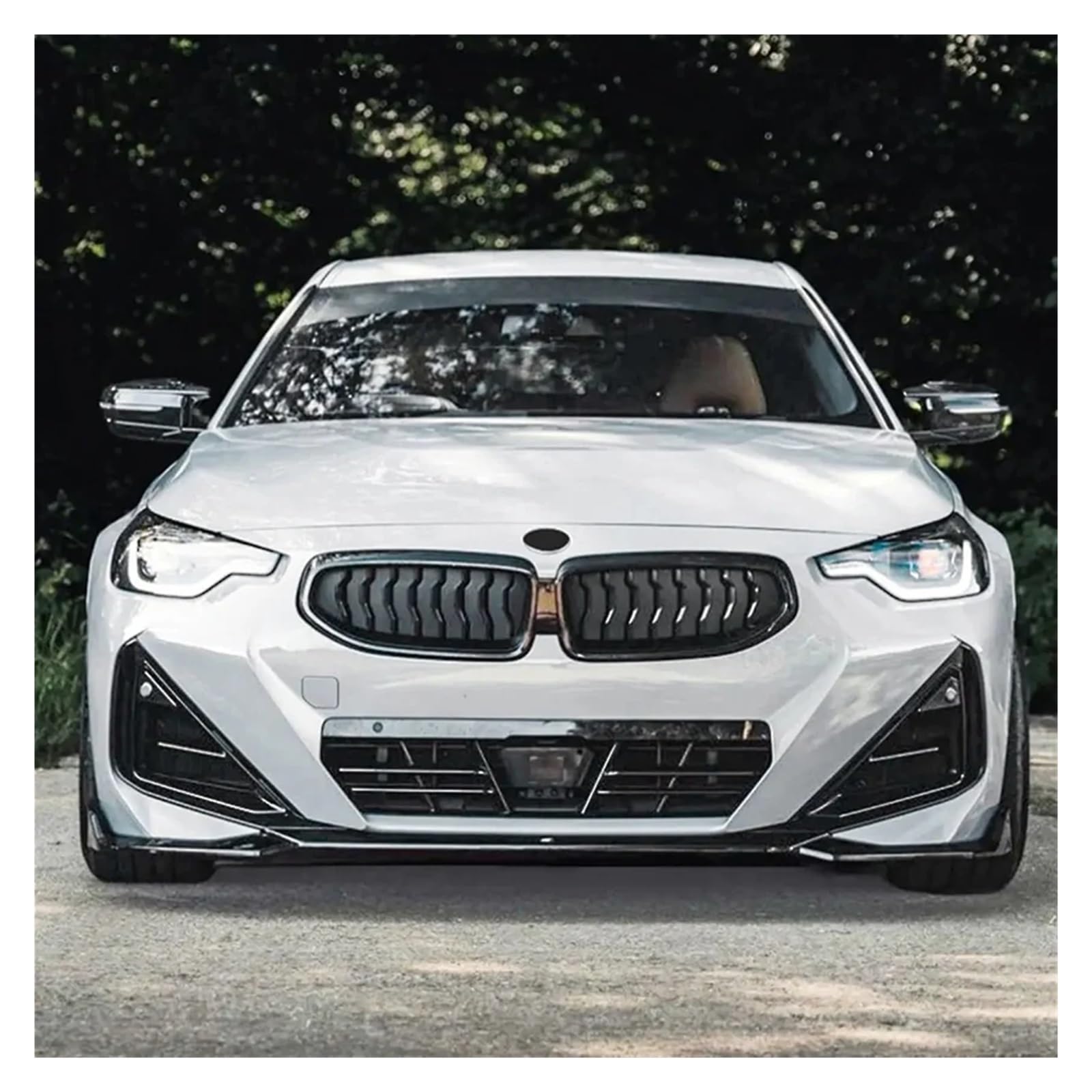zestaw rozdzielaczy Pasuje do BMW serii 2 Coupe G42 Sport 2022 + rozdzielacz dyfuzora zewnętrzne części Afternarket przedni zderzak samochodowy wargi