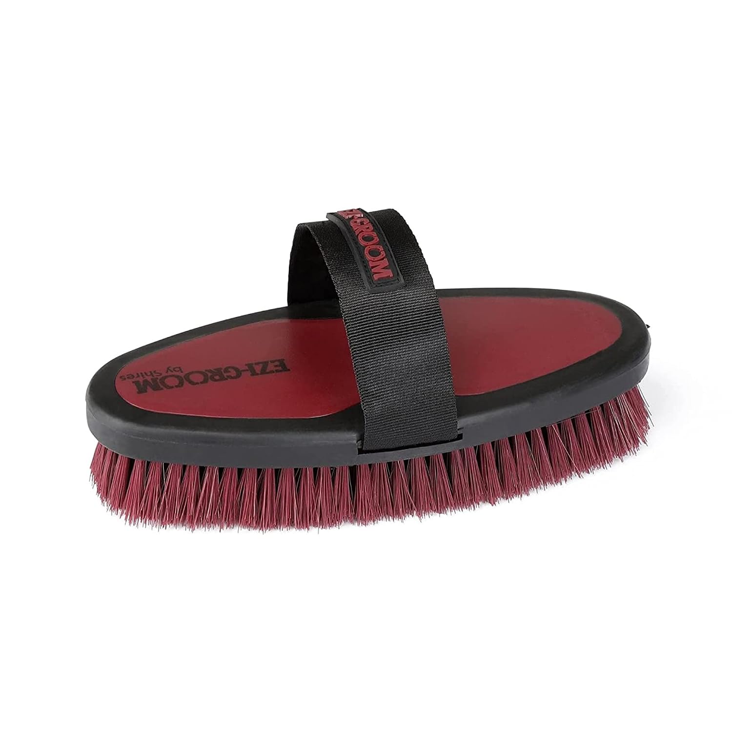 Shires Equestrian Ezi-Groom Grip Horse Body Brush (Orange)