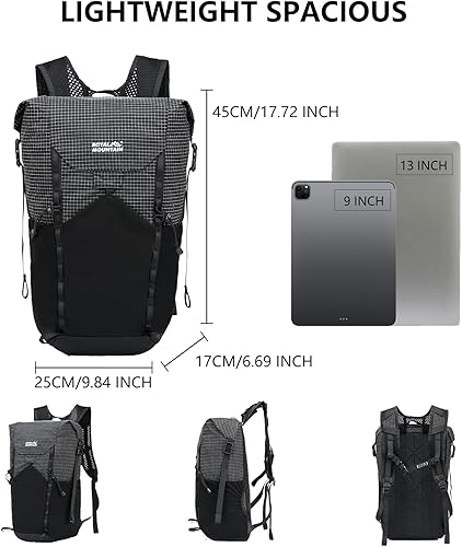 Miniatura 5 de Mochila de senderismo plegable(1338), Negro