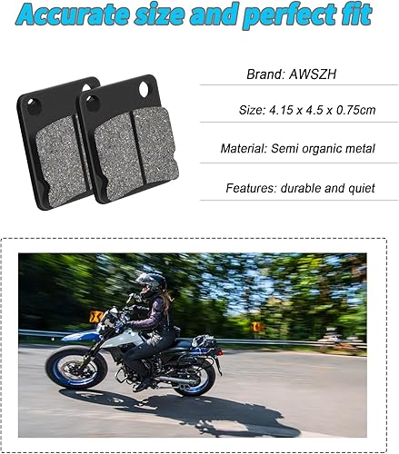 Miniatura 4 de Pastillas de freno FA54 de repuesto para Yamaha YFM400 YFM 400 Kodiak 1999-2006 Grizzly 400 450 YFM450 Wolverine Kodiak Big Bear YFZ350 YFZ350