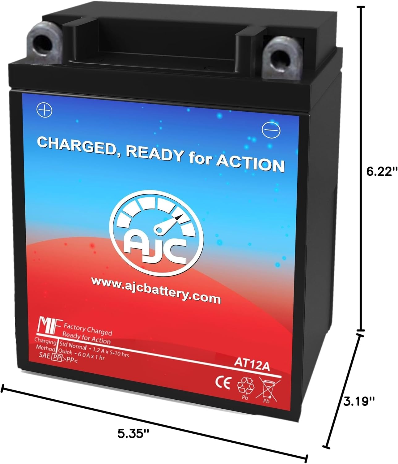 AJC Battery Compatible with Honda CB400A Hondamatic 395CC Motorcycle Battery (1978)