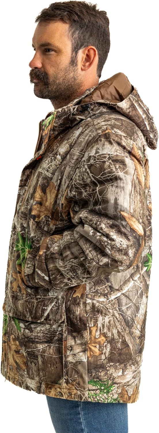 Realtree Men's Camo Hunting Insulated Cold Weather Parka Jacket - Water-resistant, Mid-weight and Super Warm - Image 6