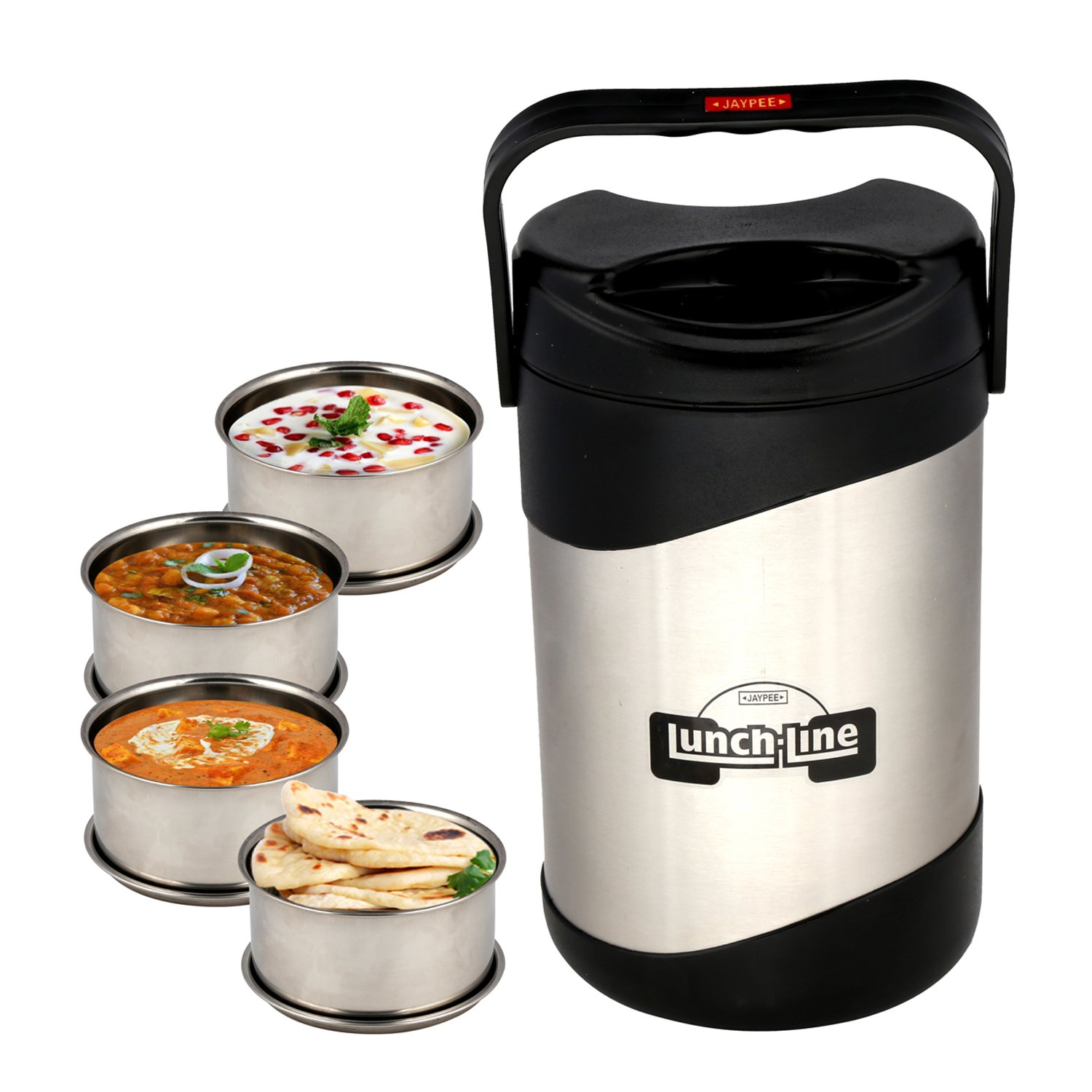 Jaypee Plus Stainless Steel Lunch Box Set for Office with 4 Compartment - Image 3 thumbnail