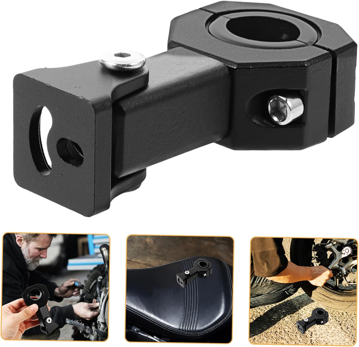 Alipis Motorcycle Spotlight Mount Bracket Headlight Holder for Front Fork Easy Installation Fit for Various Motorcycles Durable and Stable Support