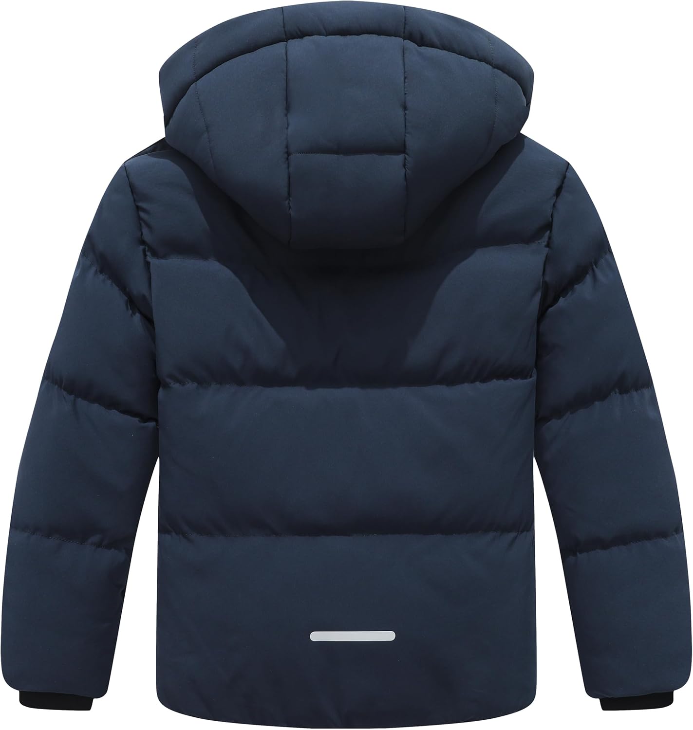 Kids Boy's Winter Waterproof Puffy Cotton Jacket Fleece Lined Lightweight Down Coat Thick Hooded Outdoor Coat - Image 2