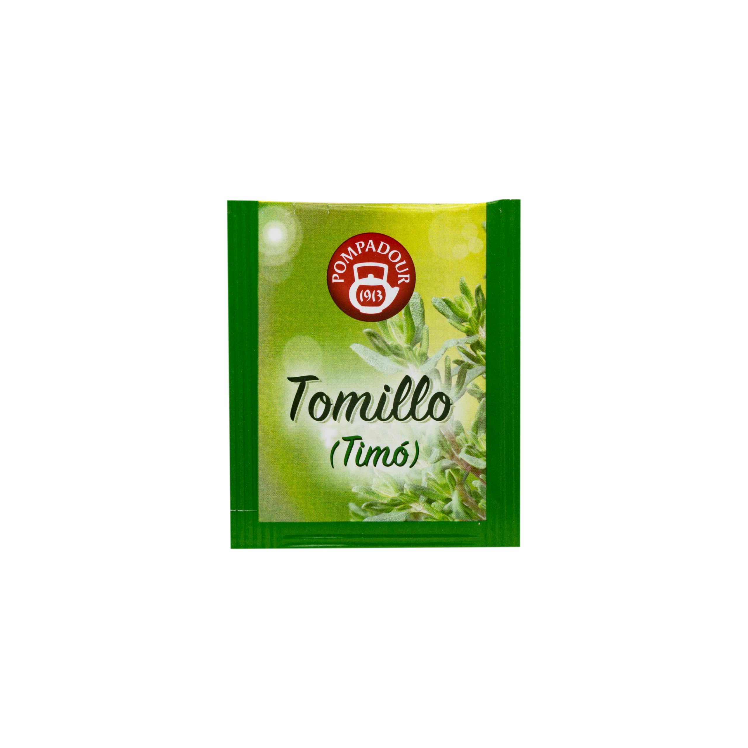 Pompadour | Tomillo | Infusión Tradicional | Sin Teína | 20 Bolsitas de 1,5 Gr