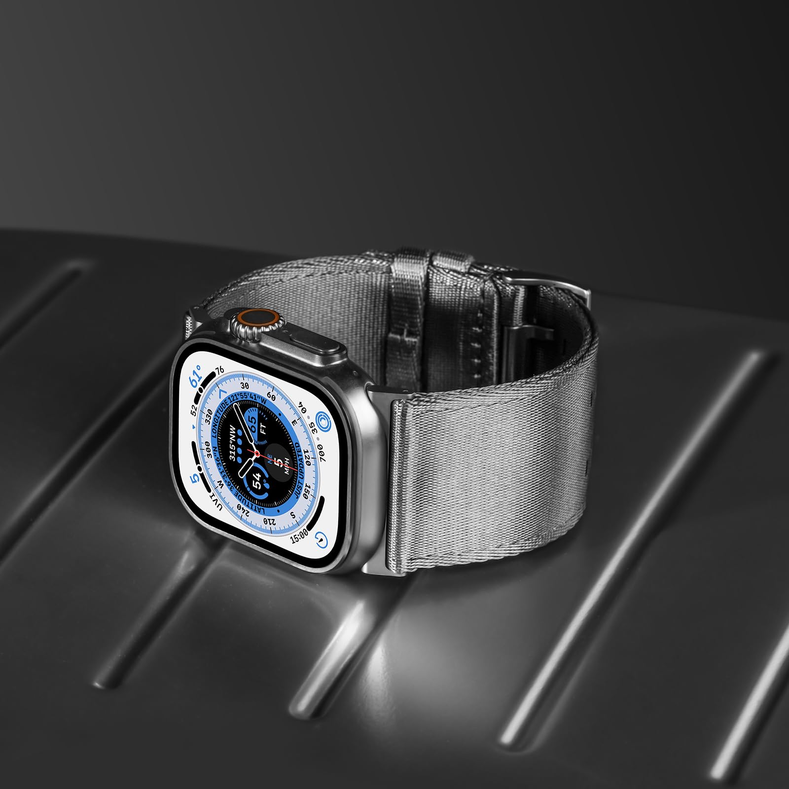 Tefeca Cinturino Dual Series compatibile con Apple Watch Ultra 2/Ultra 49 mm, Serie 10 46 mm, Serie 9/8/7 45 mm, SE2/SE/6/5/4 44 mm
