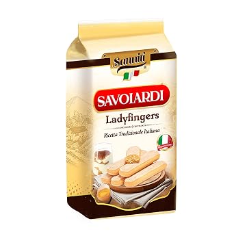 Sanniti Italian Savoiardi Ladyfingers Cookies | Product of Italy | Biscuits Great for Snacking and Tiramisu, 500 Grams 17 oz