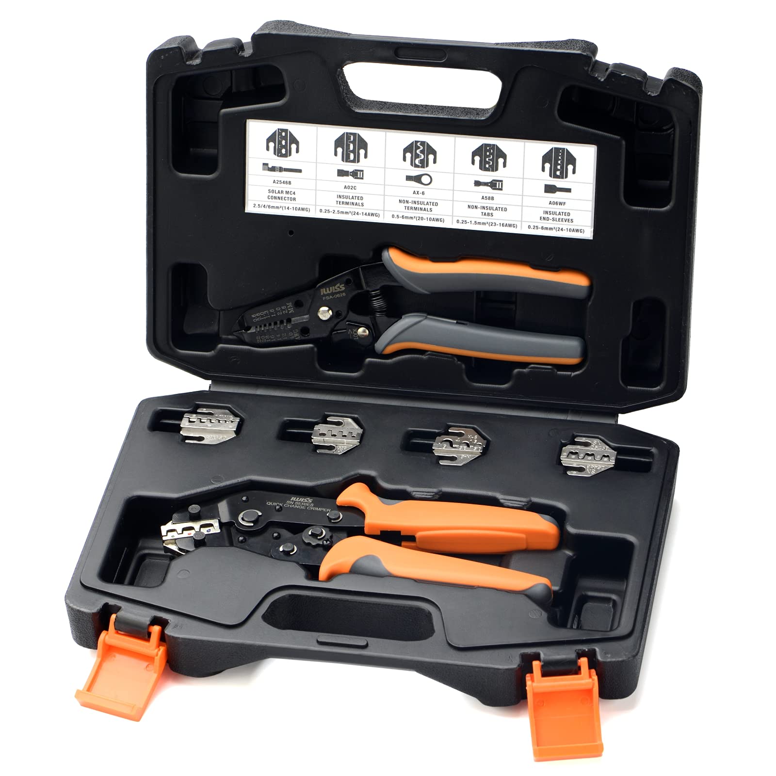 Buy IWISS Quick Change Ratcheting Crimper Tool Kit, Automotive Service