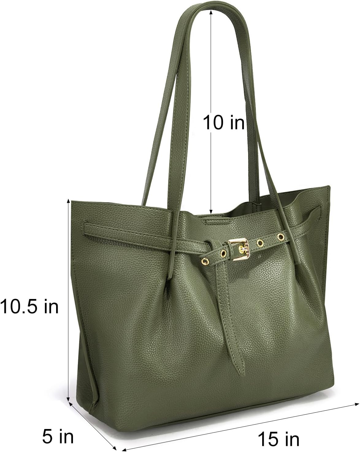 Montana West Tote Bag for Women Designer Purses and Handbags with Belted Detailing
