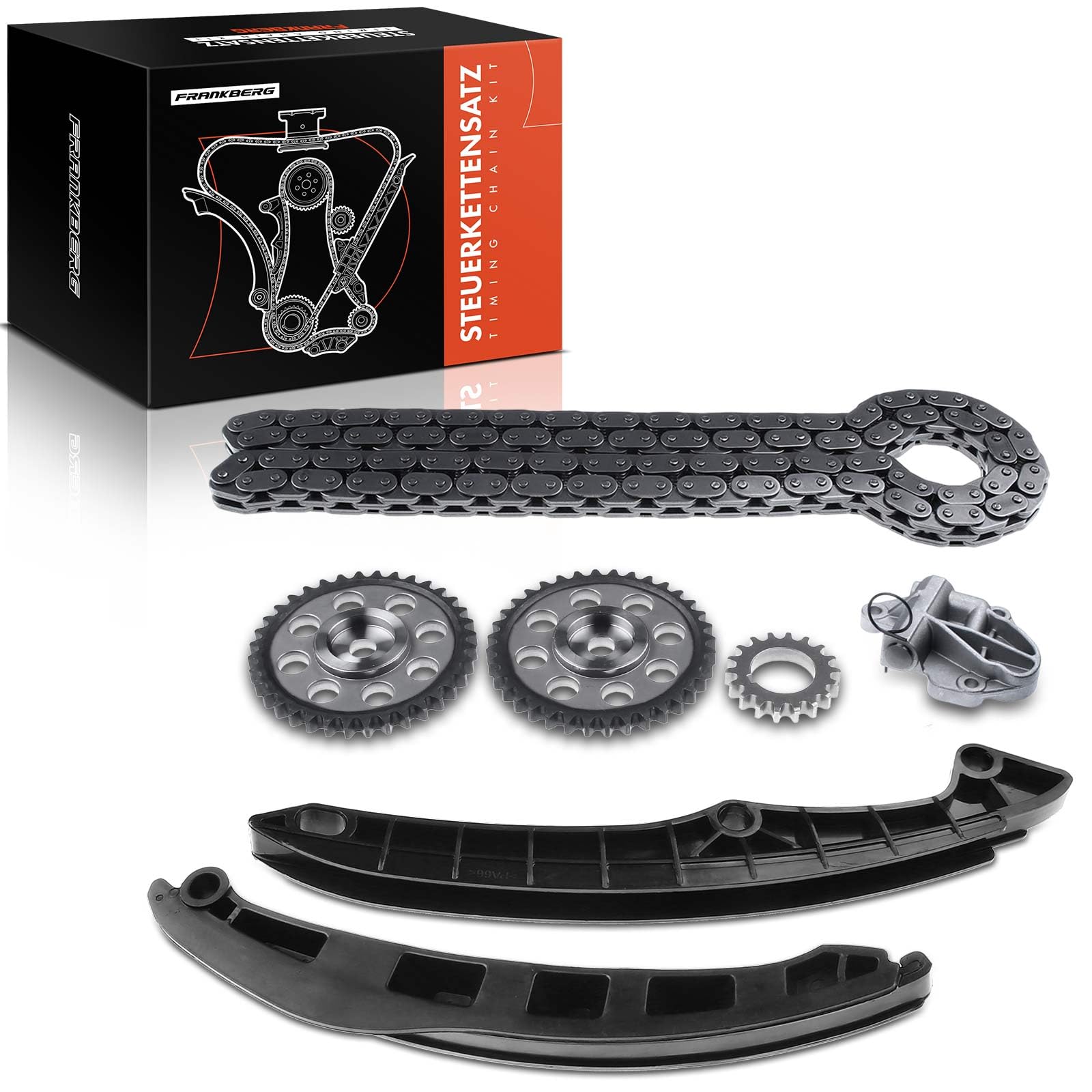 Frankberg Kit de cadena de distribución 03C109158A | Compatible con: Ibiza IV Sportcoupé 6J1 6P5, Polo 6C1 6R1, Habitación 5J7, Fabia II 542, Córdoba 6L2