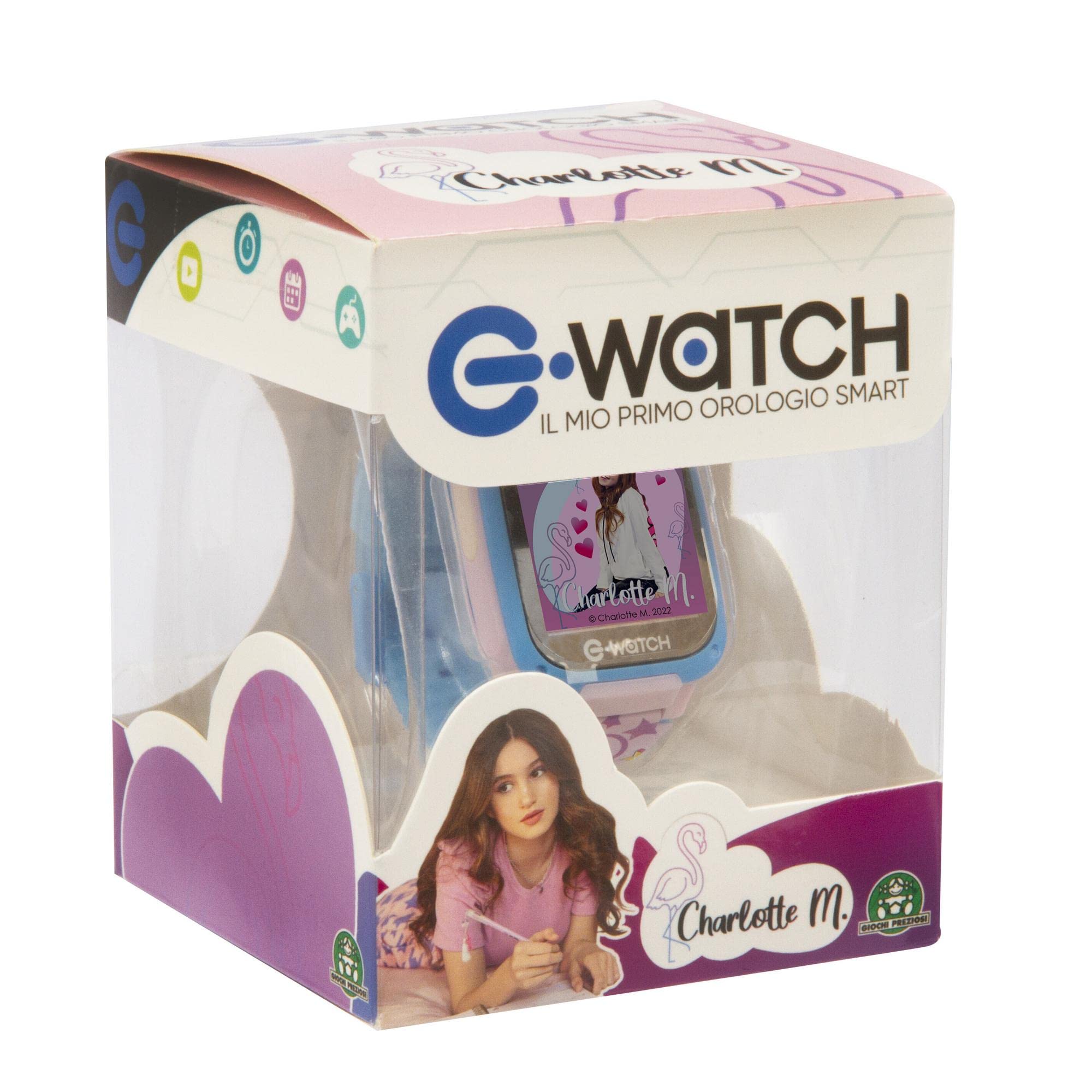 Giochi Preziosi E-Watch - Charlotte, Playwatch Per Bambini, Orologio Con Tante Funzioni Per Portare Sempre Con Te La Tua Webstar Preferita, Per Bambini A Partire Dai 4 Anni, EWC00000