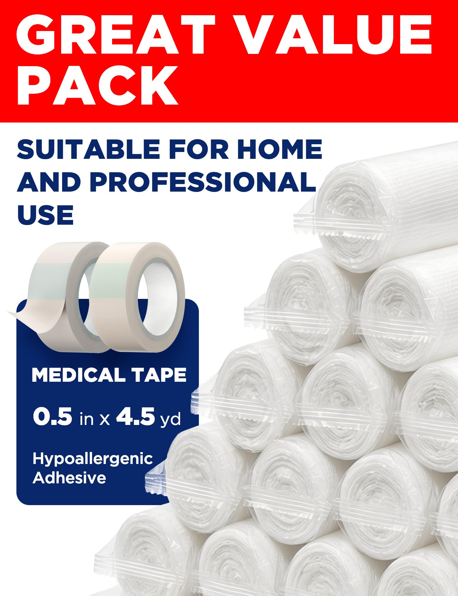 Medical Gauze Rolls – 36pk – 3" x4.1yd – Soft and Breathable Gauze Bandage — Amazon image 2