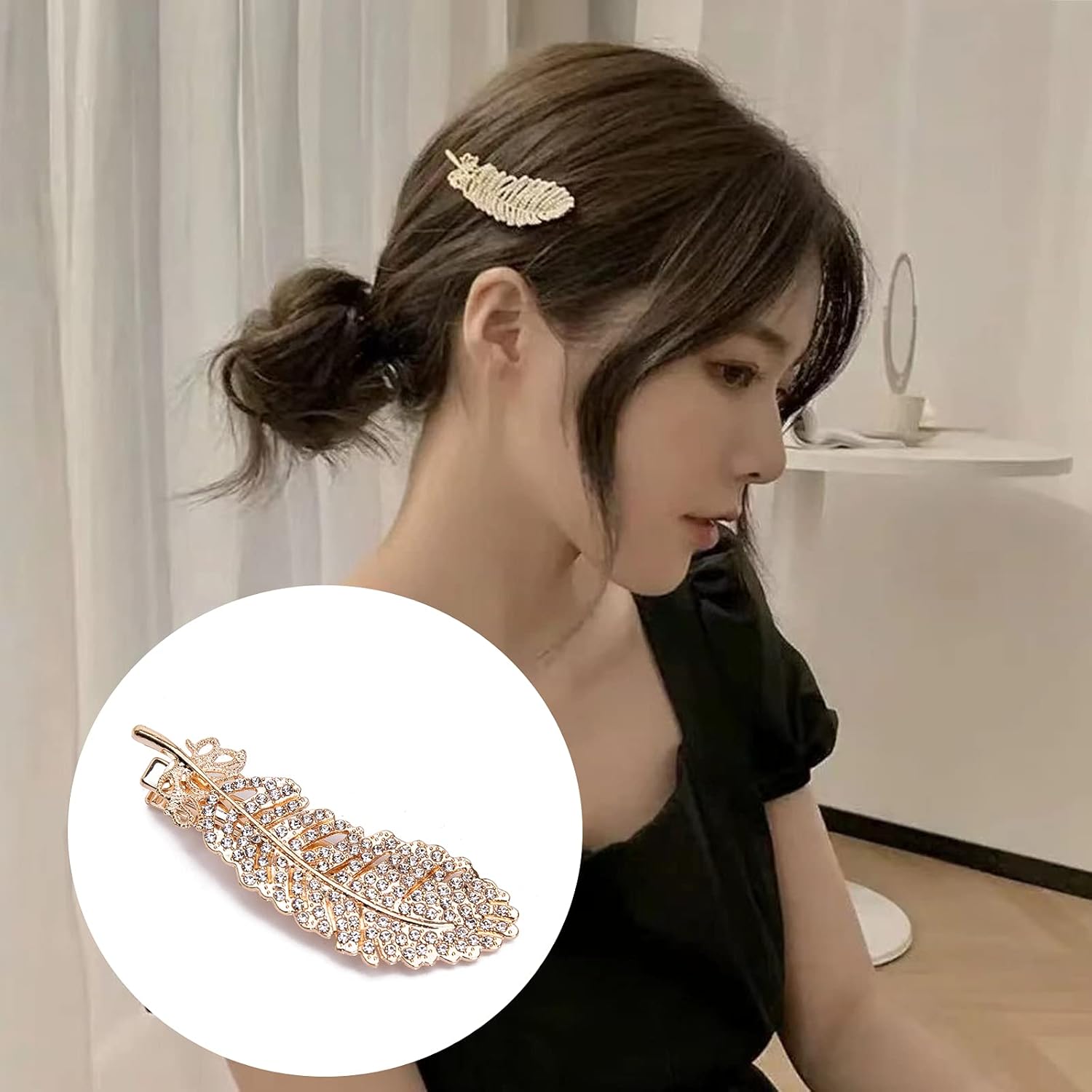 Agirlvct Hair Clips Set, Metal Hair Barrettes, Pearl Hair Clips Pins Hairpins Korea Hair Accessories Christmas Thanksgiving Birthday Gift for Women Girls Girlfriend Ladies Long Hair Elegant (6 PCS ) : Beauty & Personal Care