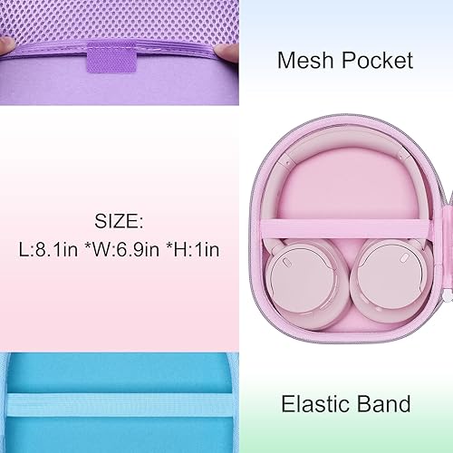 Miniatura 4 de LTGEM - Funda compatible con auriculares Sony WH-CH720N  WH-CH520 con cancelación de ruido, color negro