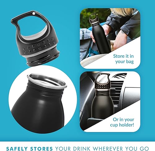 Miniatura 5 de Slim Line - Botella de agua de acero inoxidable, capacidad de 24 onzas