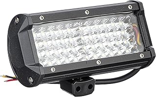 كشاف فوج الومنيوم 48 ليد عالي ورعاش للسيارات والدراجات النارية - 3 طرف - لون اسود - 144W - 9-60V - عالي الجودة من (ماكي استور)