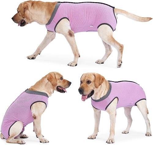 Miniatura 6 de Dotoner traje de recuperación para perros y cachorros, para heridas abdominales, ropa quirúrgica, chaleco posoperatorio para usar después de una