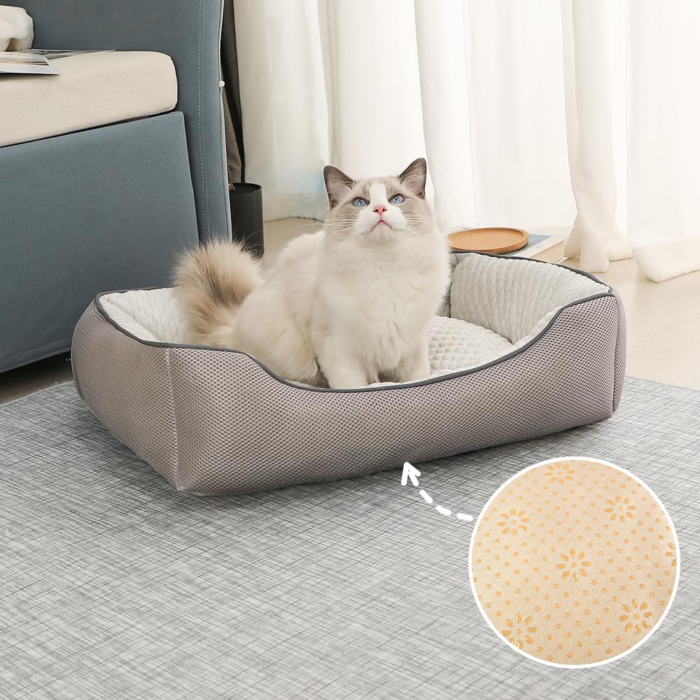 Amazon | Peto-Raifu 猫 ベッド 犬 ベッド ひんやり ペットベッド