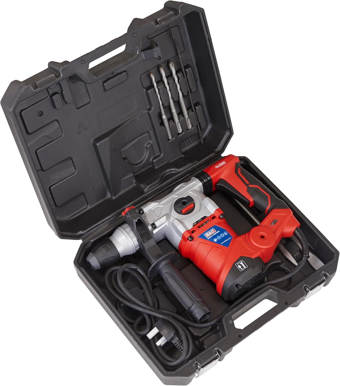 Sealey SDSPLUS32 32mm SDS Plus Rotary Hammer Drill 1500W/230V