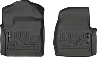 Husky Liners Weatherbeater Floor Mats | Fits 2017-2026 Ford F-250/F-350 Standard CAB | Front Row, 2-pc Black - 13311