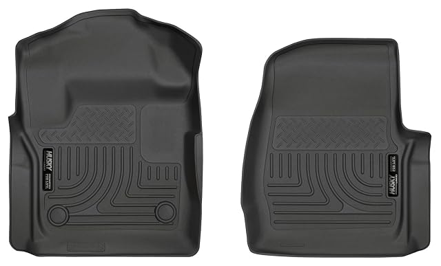 Husky Liners Weatherbeater Floor Mats Fits 2017-2025 Ford F-250 F-350 Standard CAB Front Row 2-pc Black - 13311