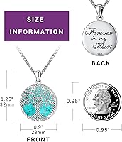 Vista 3 de Eusense Joyas de turquesa para mujer, collar de piedra lunar, collar de turquesa, plata de ley 925, joyería occidental para mujer, pulseras