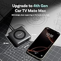 Vista 6 de OTTOCAST Car TV Mate Max, 2025 Fire TV Stick Converter & Screen Mirroring Adapter for Wireless CarPlay/Android Auto, HD HDMI Car Adapter Cast