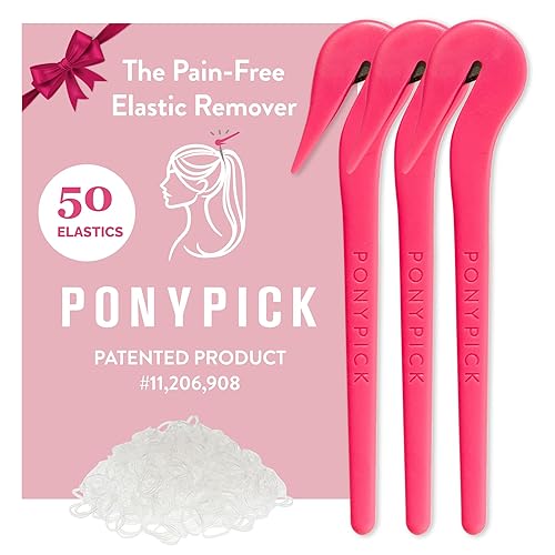THE PONY PICK Hair Elastic Rubber Bands Cutter Tool Easy