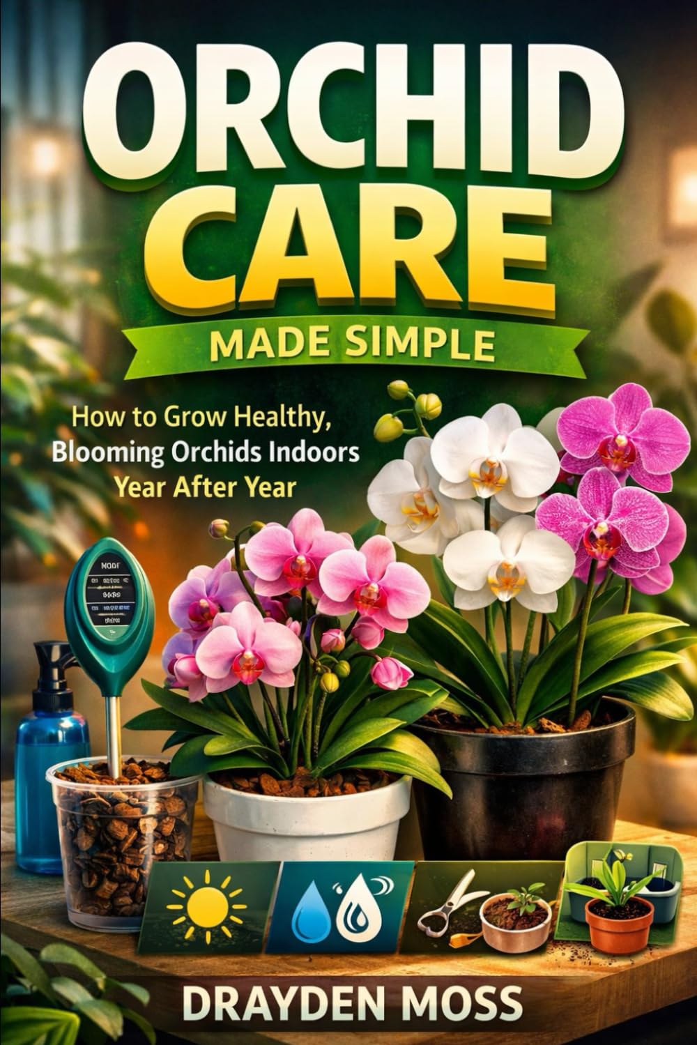 Orchid Care Made Simple: A Comprehensive Guide: How to Grow Healthy, Blooming Orchids Indoors Year After Year