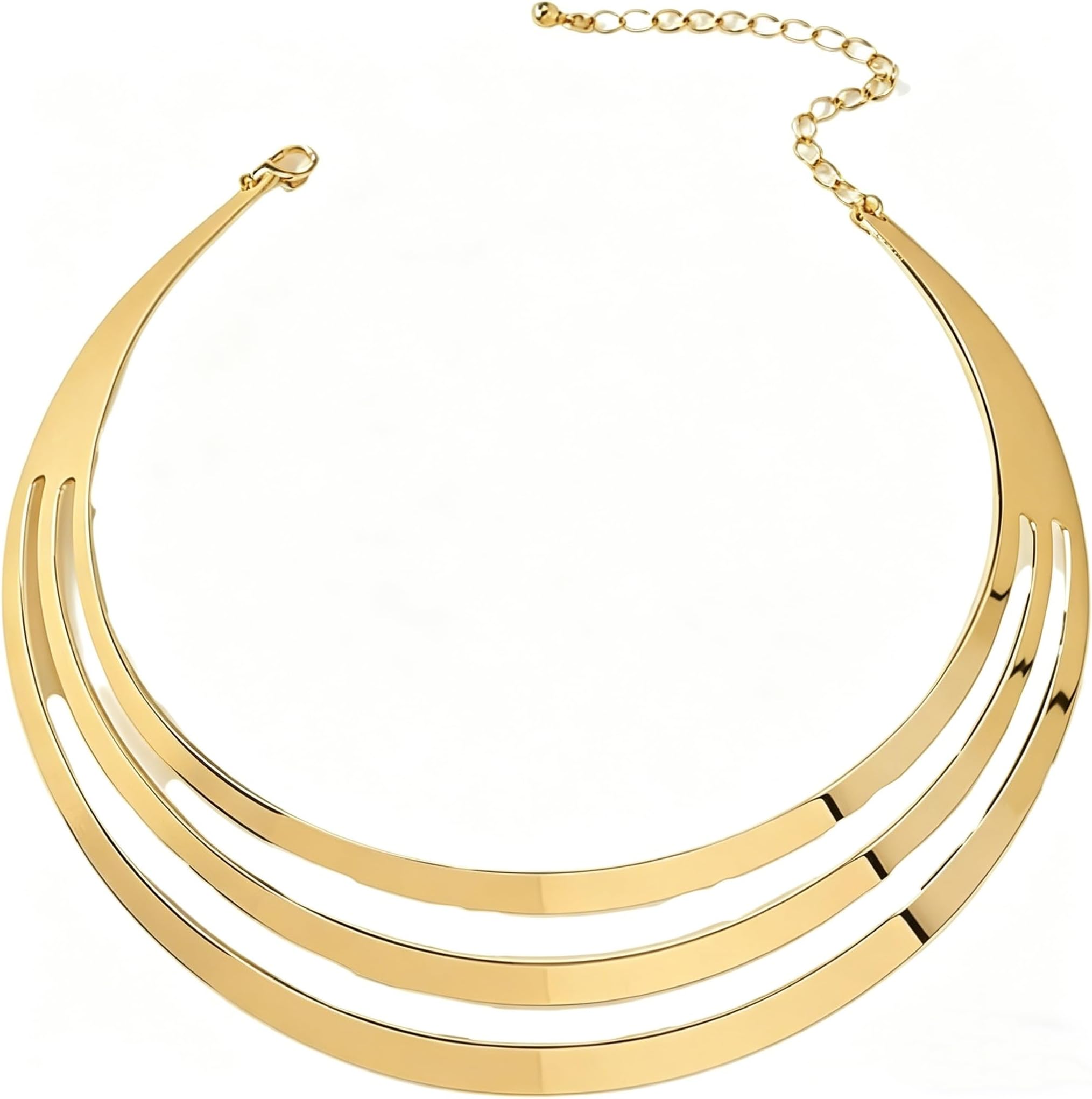 Gold Necklaces for Women Chunky Gold Silver Choker Necklace Statement Egyptian Jewelry for Women Men Gold Costume Jewelry Sets Accessories Gift