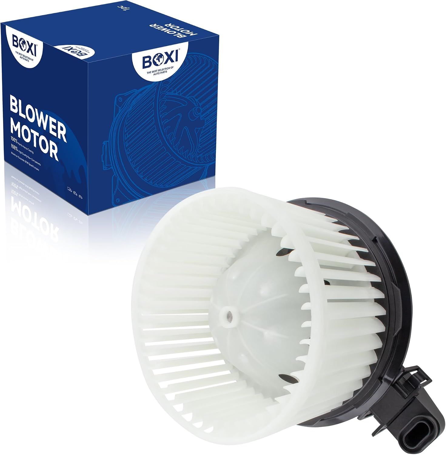 BOXI 700225 Front HVAC Blower Heater Motor with Fan Cage Fits for Ford Expedition 2007-2008 / for Lincoln Navigator 2007-2008 / V8 5.4L / 7L1Z-19805-D 615-00114 2311711 PM9370 MM971