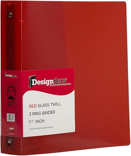 Miniatura 116 de JAM PAPER - Carpetas de plástico de 1 pulgada - Carpetas de 3 anillas surtidas (rojo, azul, verde y naranja) - Paquete de 4