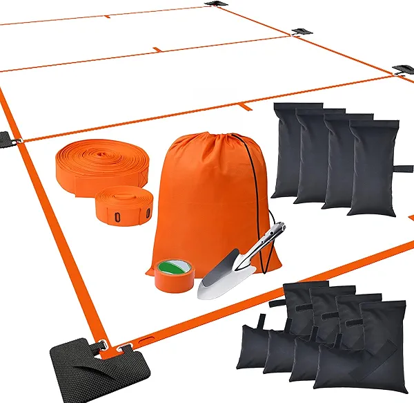 SportzPals Portable Pickleball Court Lines for Outdoor & Indoor, No Measurement Required Pickleball Court Marker Kit, Easy Setup & Durable Design