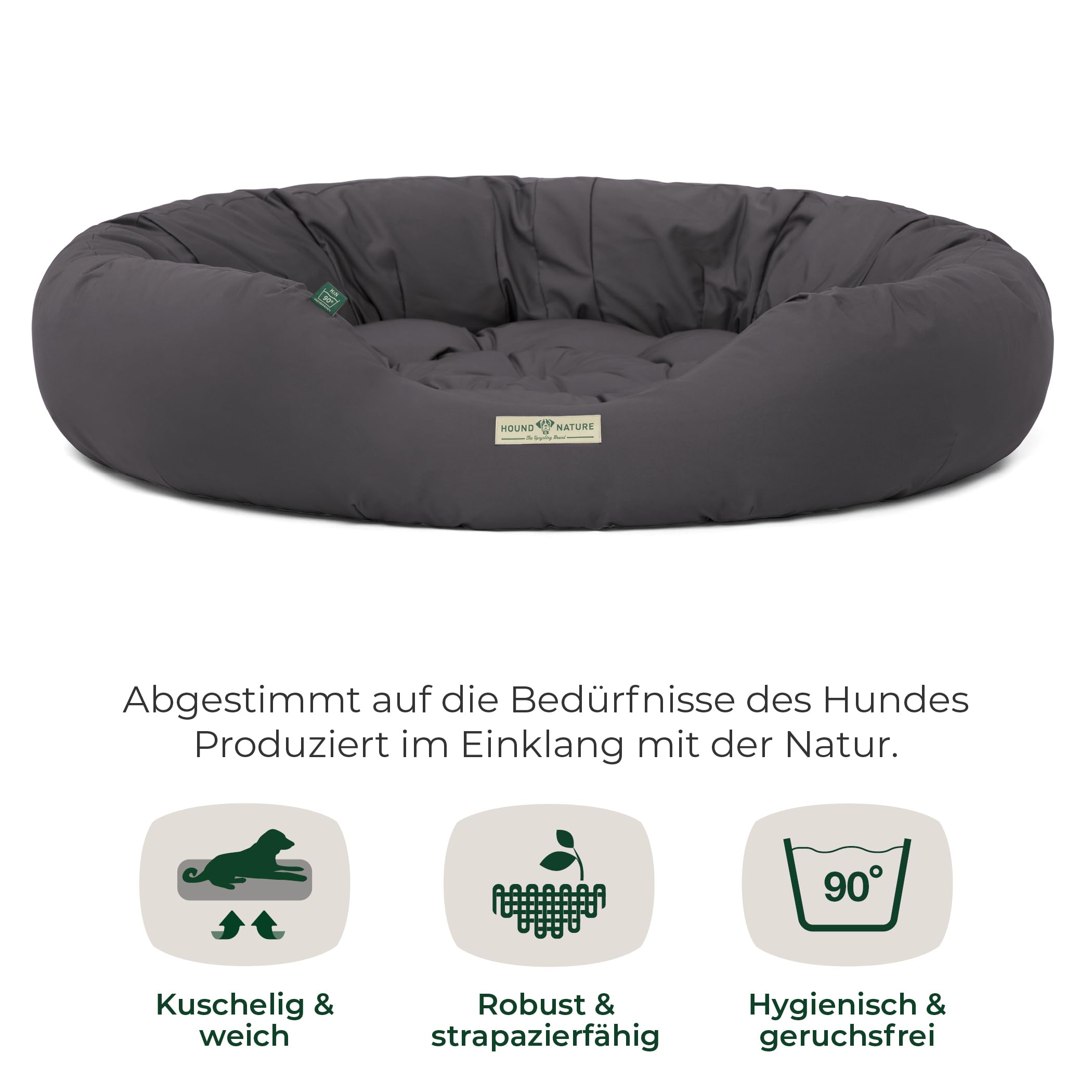 Super Gemütliches Hundebett Waschbar – Orthopädisch, Mit Hohem Rand, Für Alle Hundegrößen Bis 120 Cm