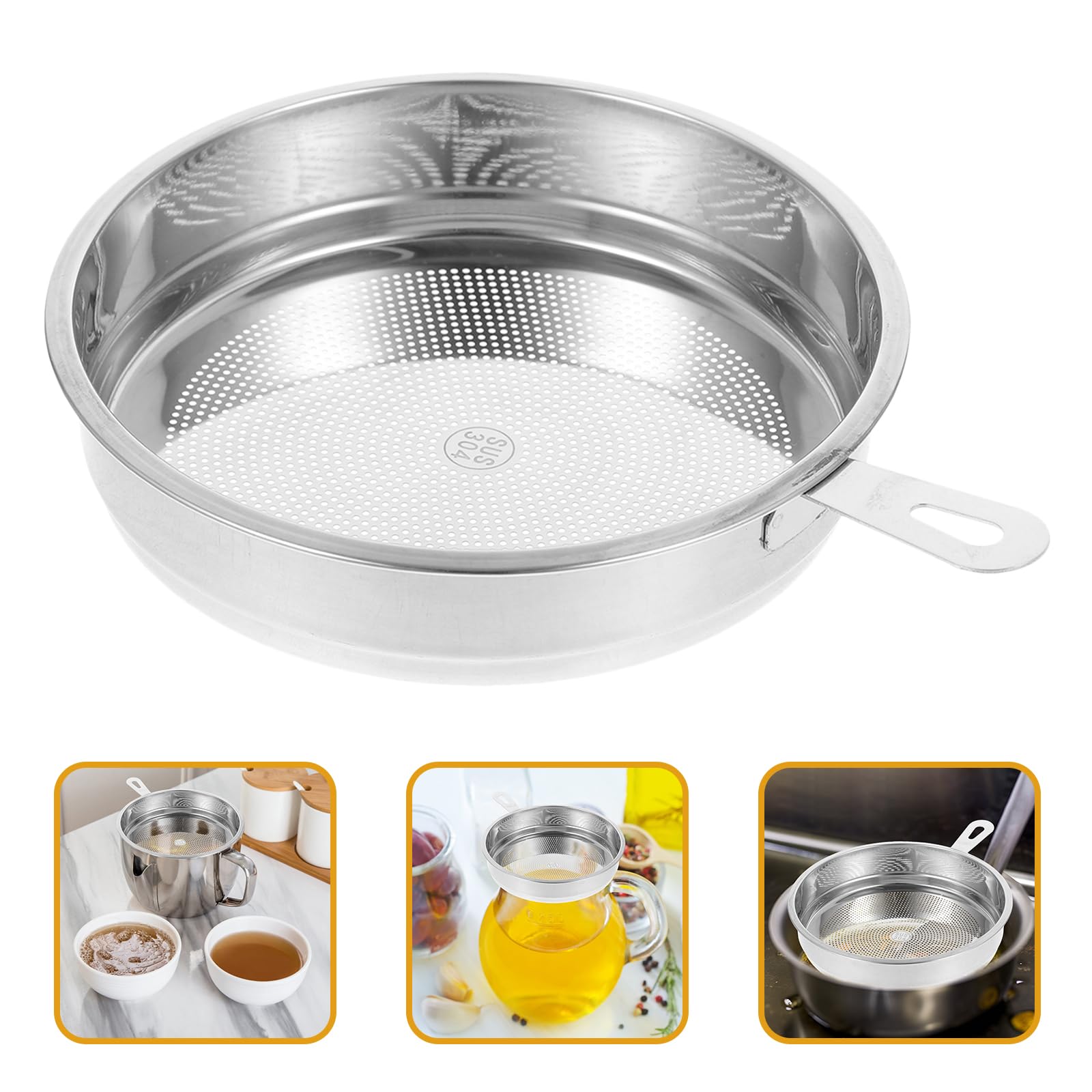 Récupérateur Graisse Bacon 1.3L - Avec Filtre Intégré - Acier Inoxydable Cuisine