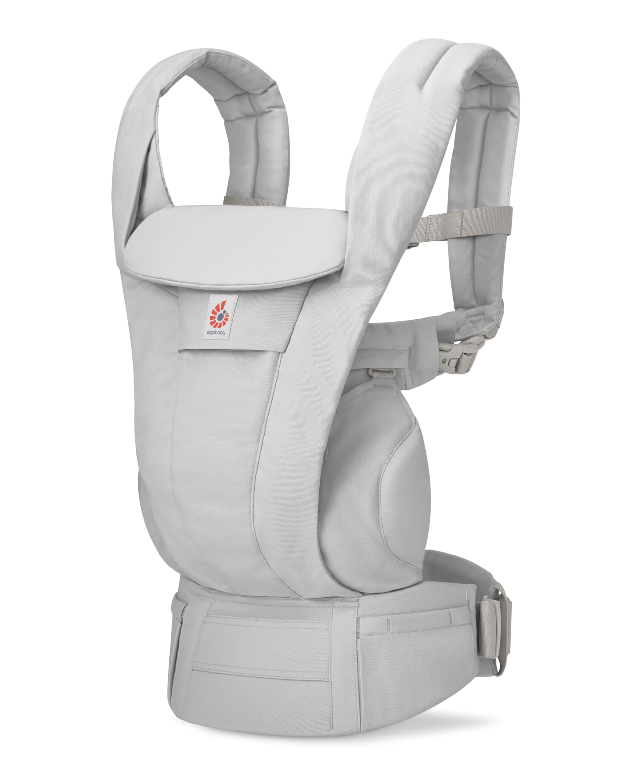 Photo 1 of Ergobaby Omni Deluxe Baby Carrier for Newborn to Toddlers 0-48 Months (7-45 lbs) - 4-Position 100% Premium Cotton Baby Carrier with Ergonomic Support, Storage Pockets, and Sun Hood - Pearl Grey