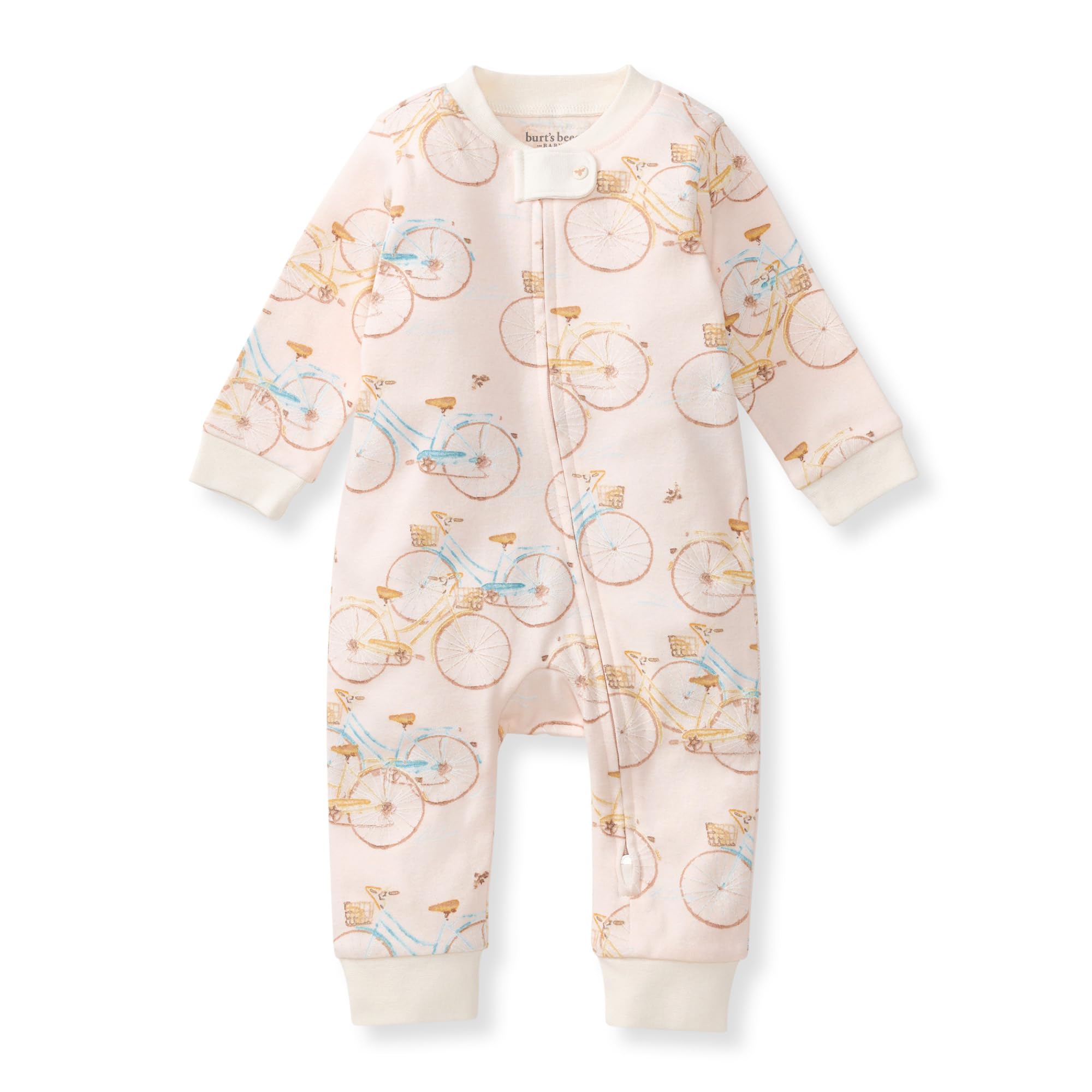 Burt's Bees Baby Girls Pajamas Sleep and Play, Soft 100% Organic Cotton One-Piece Footless PJ, Newborn Essentials with Sizes up to 6-9 Months