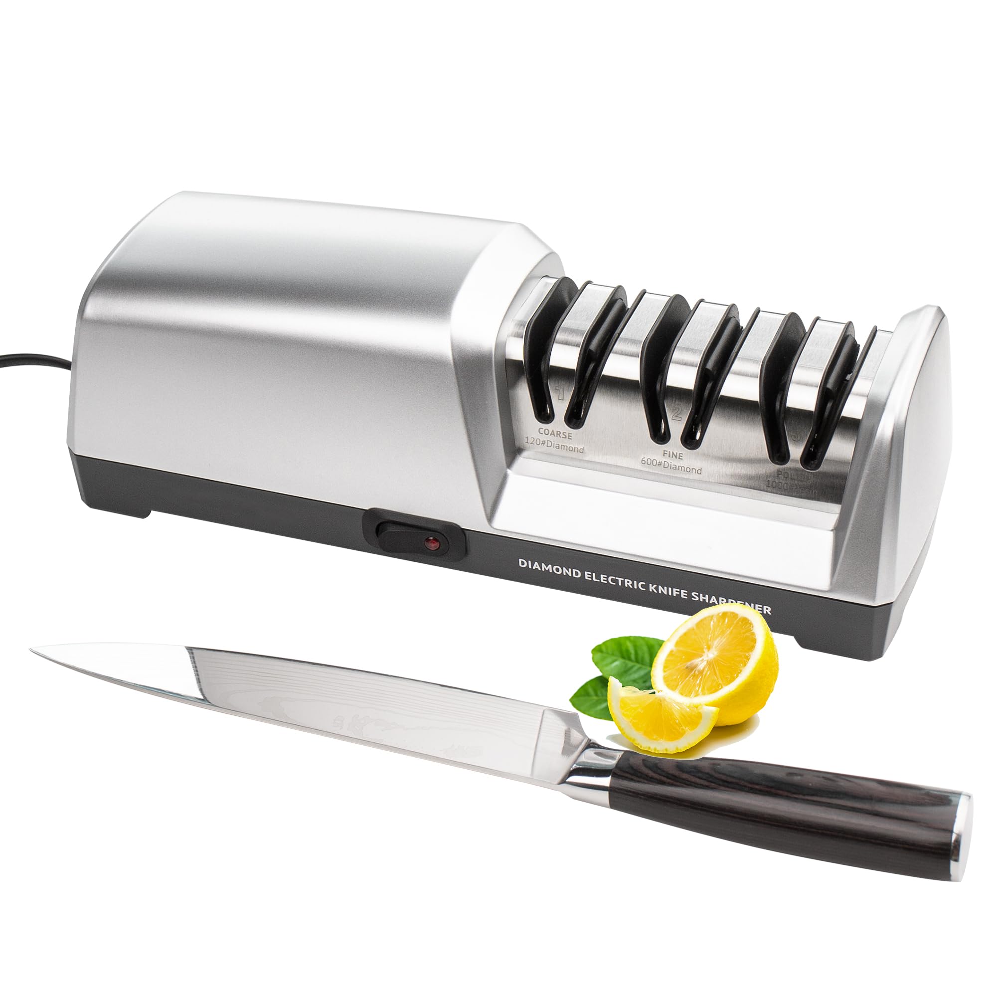 CWOVRS Knife Sharpener Electric, 3-Stage Electric Knife