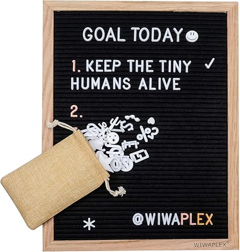 Miniatura 4 de Tablero de letras de fieltro negro, letrero de tablero de palabras, tablero de letras intercambiables de 16 x 12 pulgadas con 730 tableros de