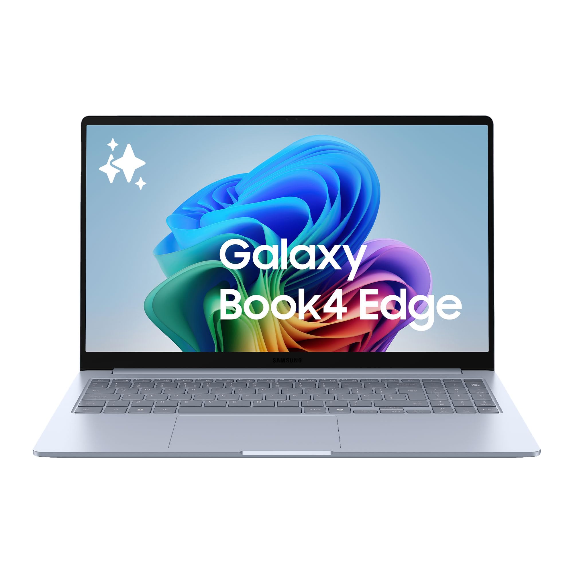 Samsung Galaxy Book4 Edge, Laptop, Display da 15.6", Snapdragon X Plus, 16GB RAM, 512GB SSD, Windows 11 Home, Sapphire Blue [Versione italiana]