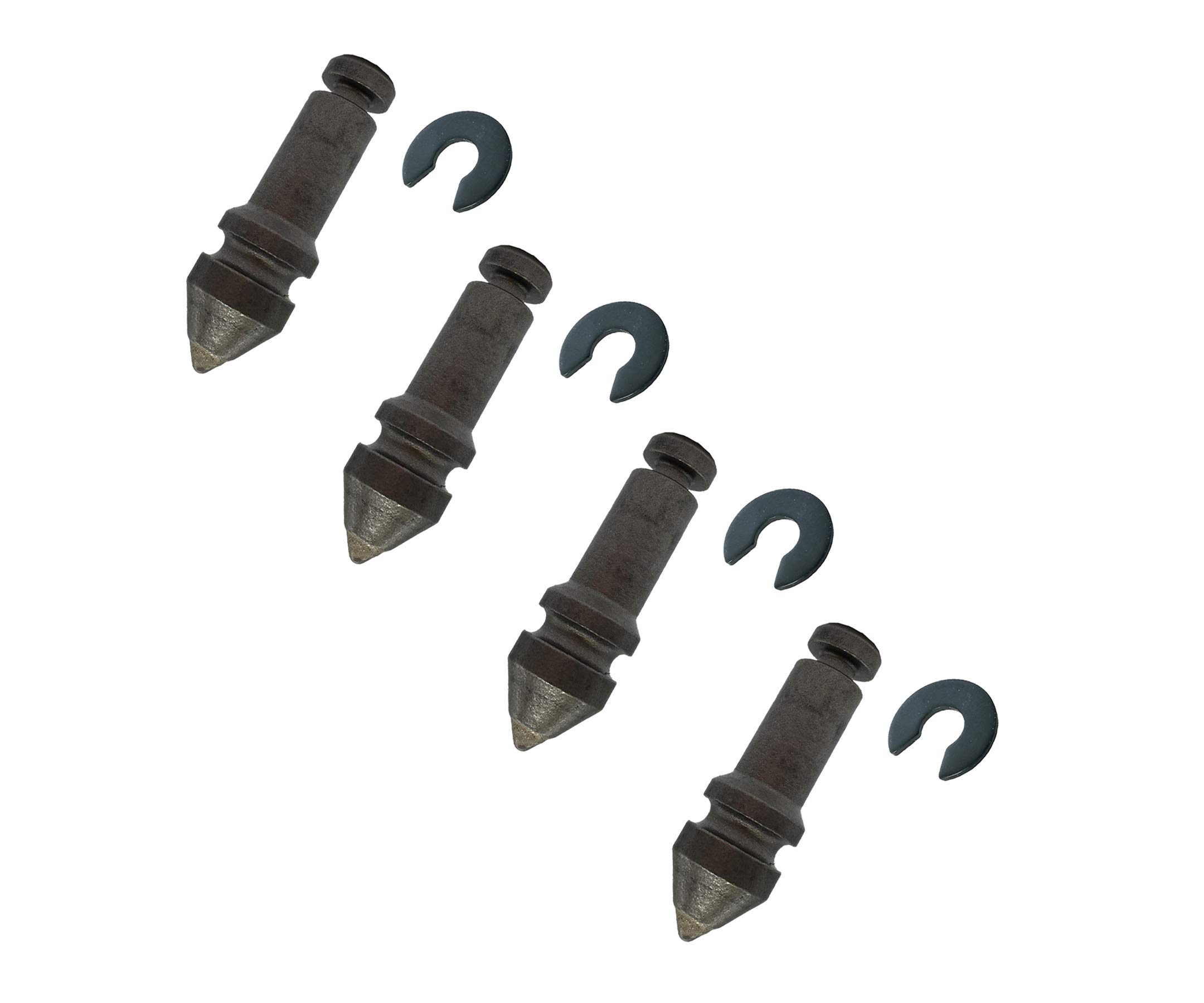 Small Trencher, Auger, Rotating Rock Bit - 14mm,(0.55" Ø) Shank, w/C-Clip. (4)