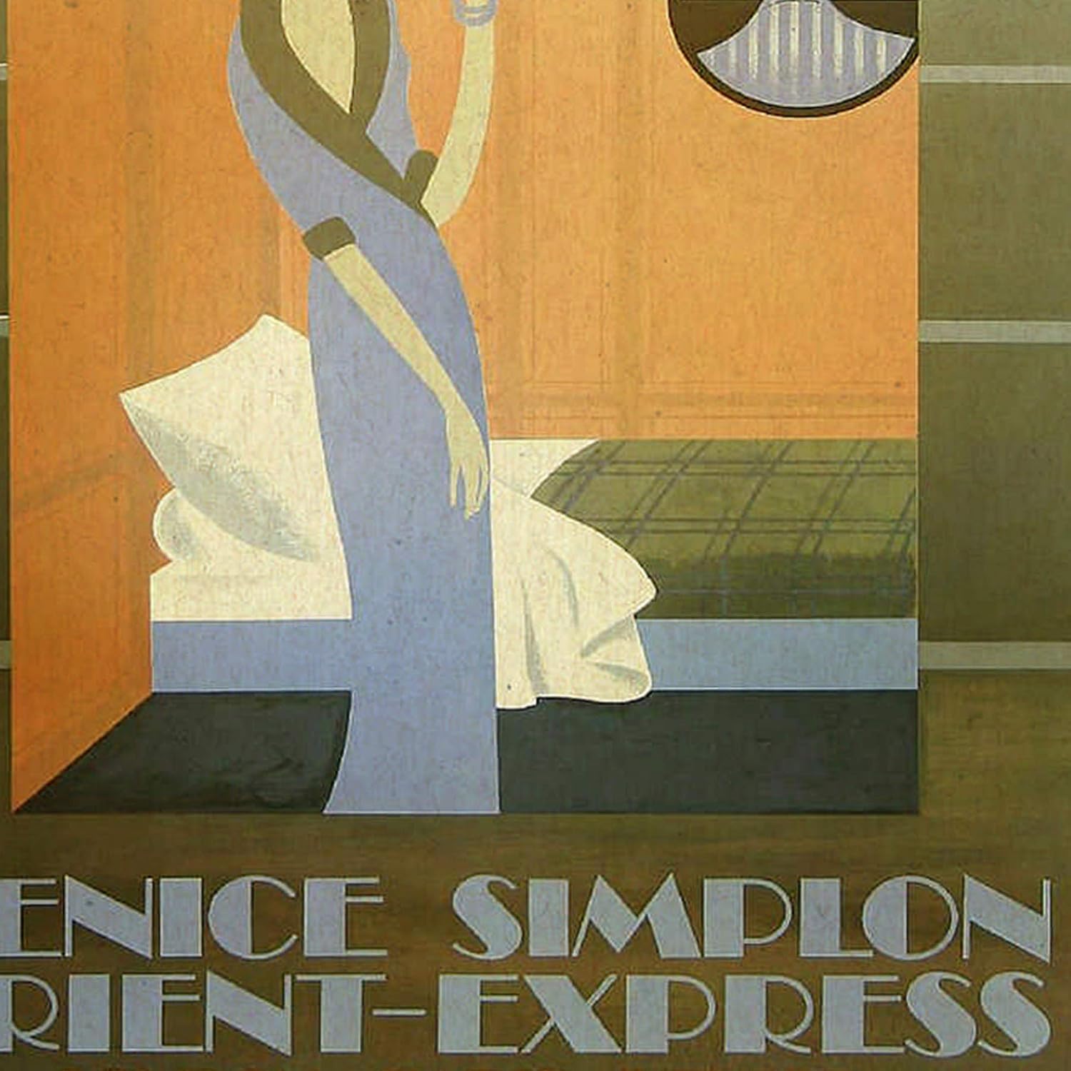 Nacnic Vintage Poster Vintage poster of France and Italy. Woman vintage train. A3 size, 42L x 29.7W cm - Image 5
