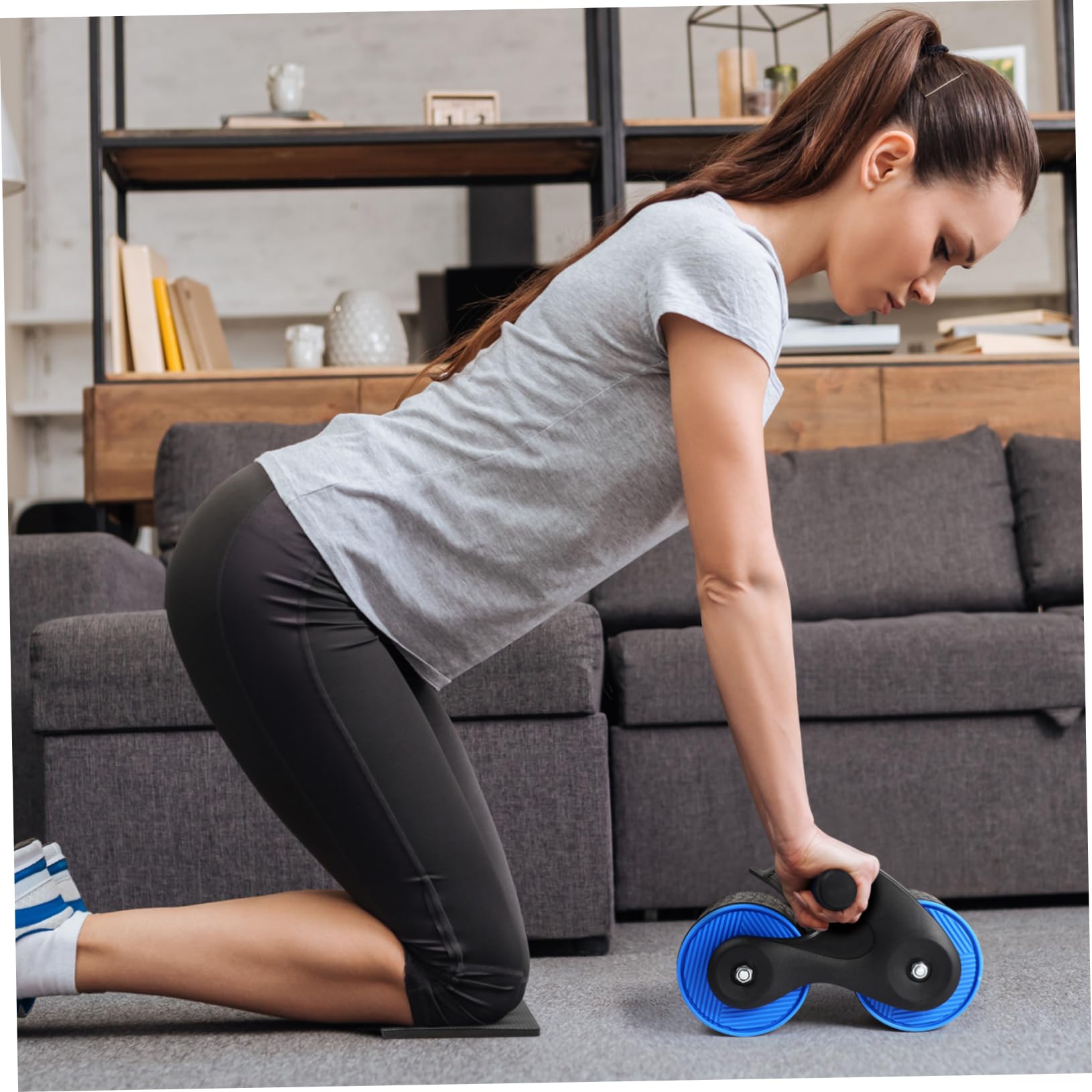Rueda Ab Ejercicio Abdominal Er Rueda Abdominal Doble Rueda Ab Er Rueda De Ejercicio Abdominal Ab Entrenamiento Er Ab Er Rueda Con Estera Para Rodilla Fitness Abdominal Er De Goma