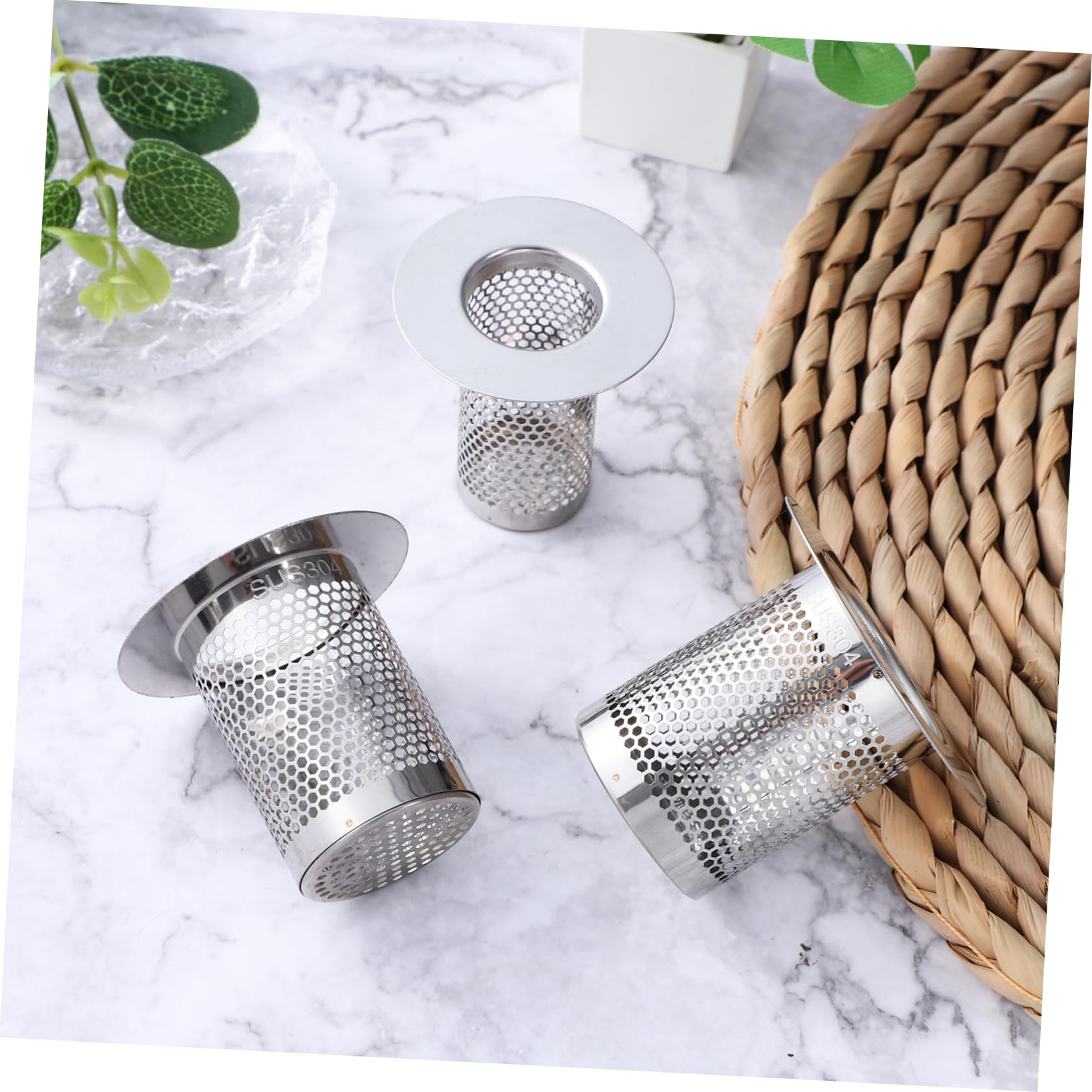 STOBOK 5 Sätze Abflussfilter Teiliges Abflusssieb Für Waschbecken Und Rostfrei Installieren Mit Einzigartigem Design Für Effektive Abflussfilterung 3 Stücke * 5