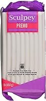 Vista 1 de Sculpey Premo: Arcilla polimérica: Blanco - Paquete de 1 libra - Horno de arcilla para hornear, no tóxica, técnicas avanzadas, proyectos